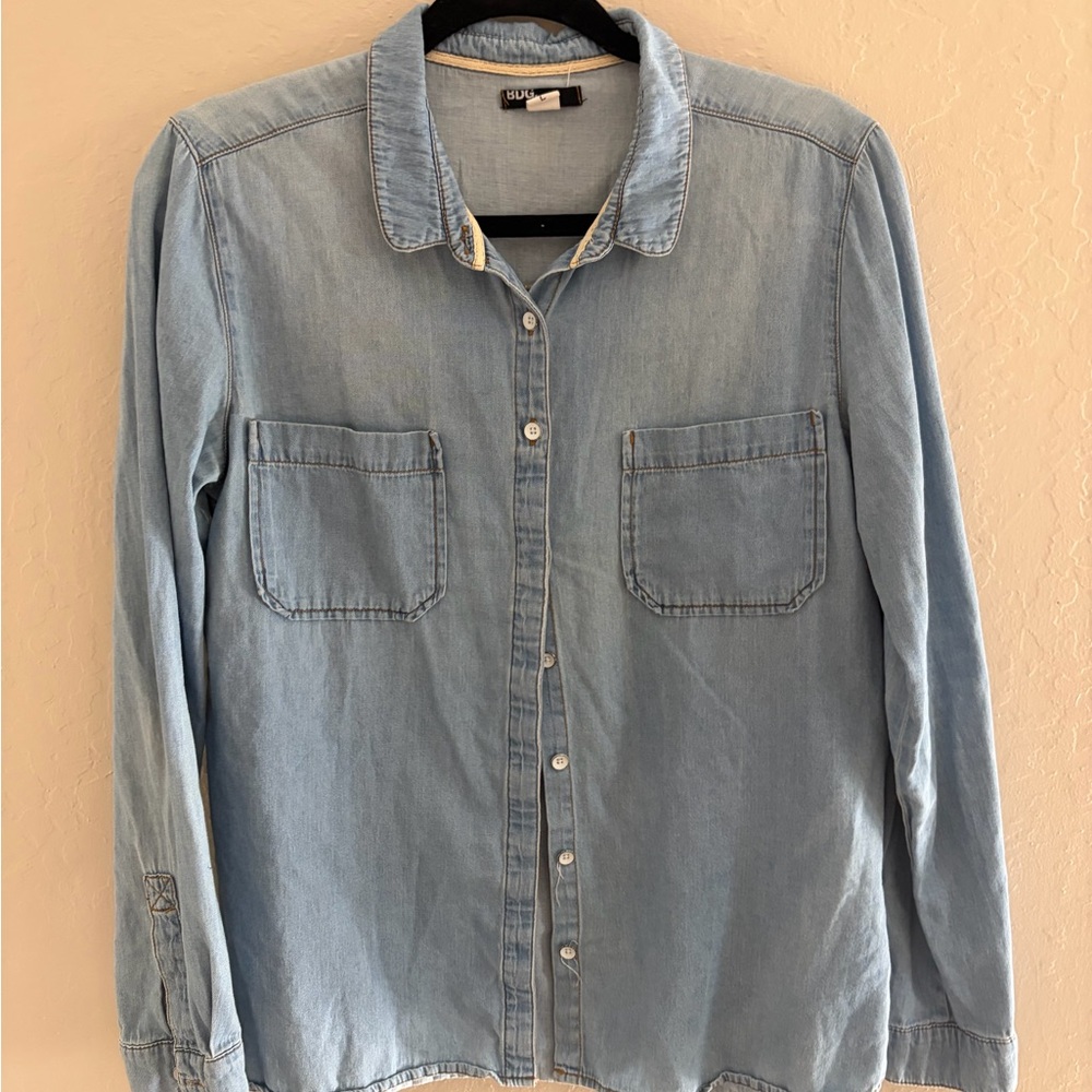 BDG Light Blue Button Down Shirt